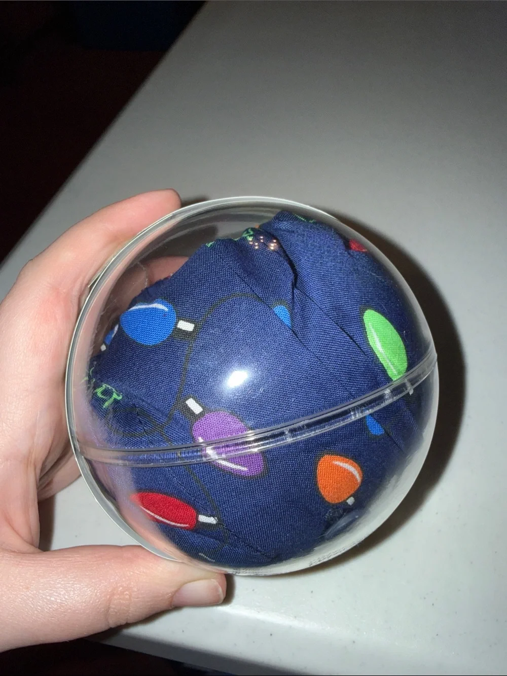 Wembley Holly Jolly Boxers - Navy with Multicolor Light Bulbs
